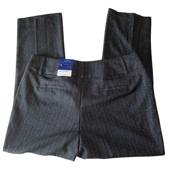 Apt.9 Boot Cut Tummy Control Midrise Gray Dress Pants Womens Size 18P Petite NWT - Picture 4 of 10